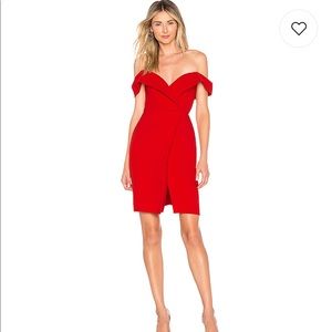 Revolve Chrissy Teigen Thea Red dress